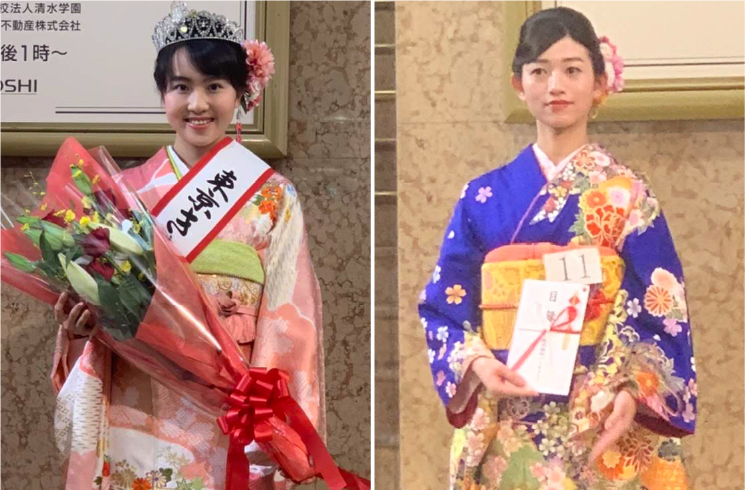 きものの女王コンテスト受賞時の写真