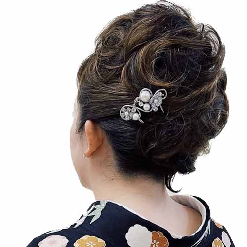 着物ヘアセット例
