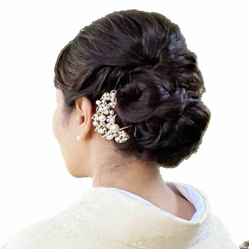 着物ヘアセット例