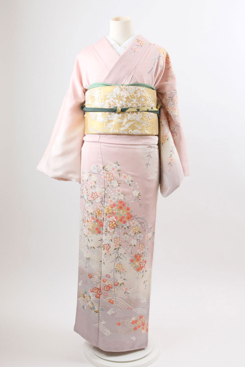 最新デザインの 訪問着 【No.P-217】ピンクの花籠模様 東京・銀座で着物 | 着物・浴衣