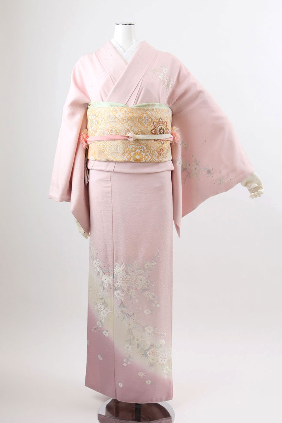 ◆美品◆訪問着 袷 ピンク クリーム 蘇州刺繍 華文 宝尽し 結婚式 パーティー houmongi_p-219.jpg