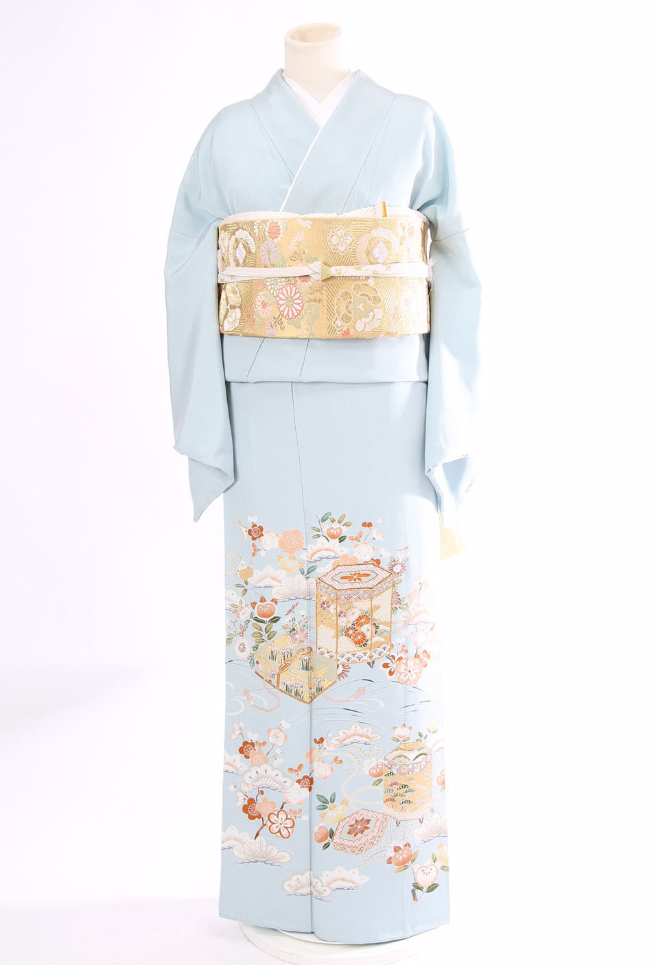 RAKUDO　2点まとめ　色留袖 it-069 訪問着 h-012 色留袖レンタル｜五つ紋｜結婚式｜式典｜着物レンタル
